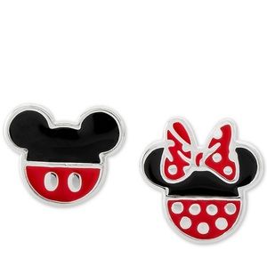 Disney Mickey Minnie Mouse Mismatch Earrings